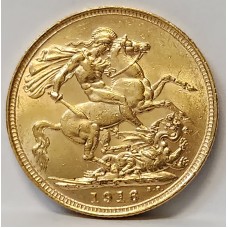 AUSTRALIA 1916 . ONE 1 SOVEREIGN . SYDNEY . GOLD
